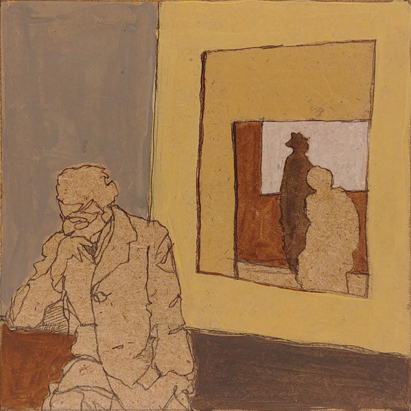 lieu 4 - 13x13 - tempera